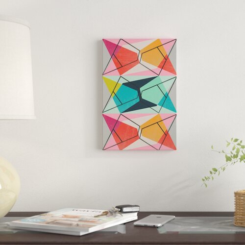 East Urban Home Color Block Iii By Susana Paz Wrapped Canvas Graphic 
